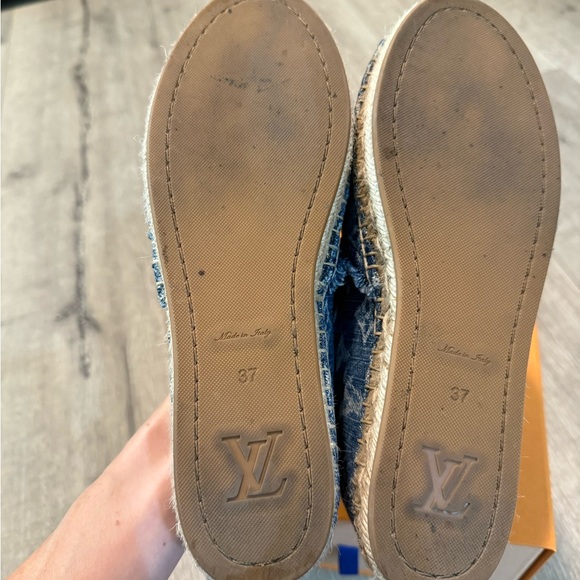 100% Authentic 2024 denim collection Louis Vuitton Espadrilles size 37 - Picture 8 of 8